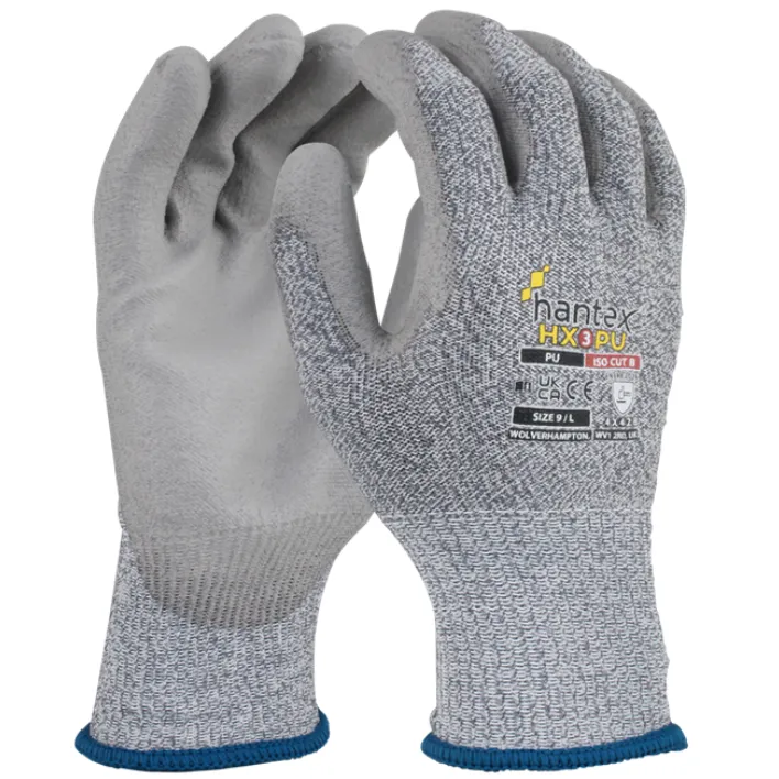 [SG001-M] Performance Safety Gloves PU Coated (sizes M/L) CUT B (Medium/8)